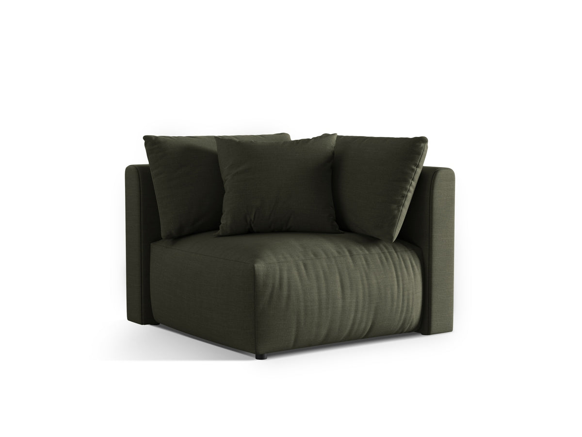Chris Modul Corner 1 Sitzer in Muted Blue-LINS präsentiert im Onlineshop von KAQTU Design AG. Modulares Sofa ist von Micadoni