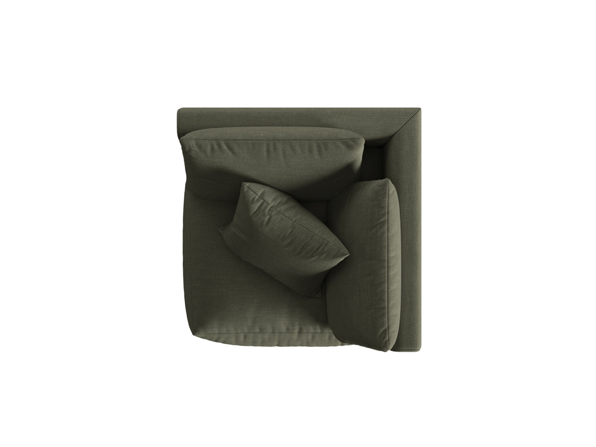 Chris Modul Corner 1 Sitzer in Muted Blue-LINS präsentiert im Onlineshop von KAQTU Design AG. Modulares Sofa ist von Micadoni