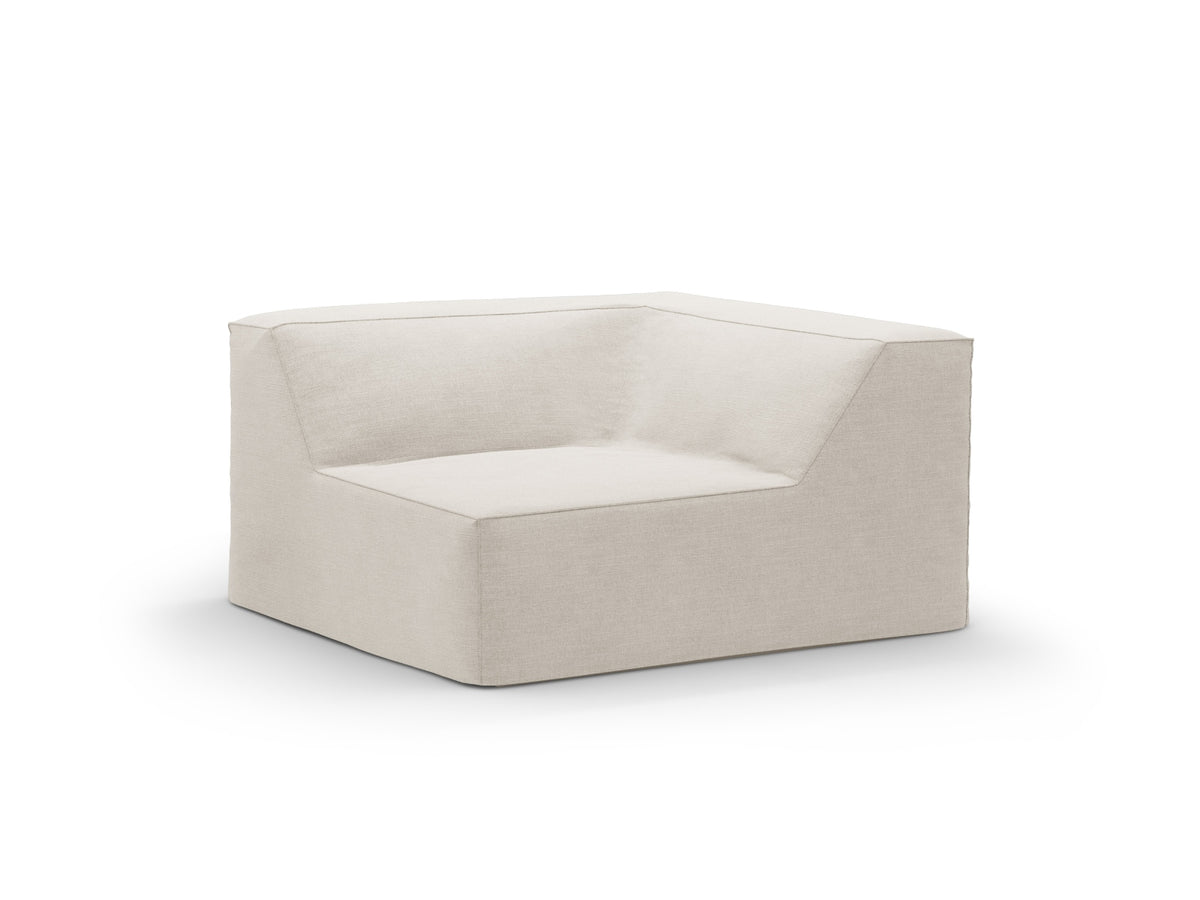 Jodie Corner Modul 1 Sitzer mit abnehmbaren Bezug in Natural-LINS präsentiert im Onlineshop von KAQTU Design AG. Modulares Sofa ist von Micadoni