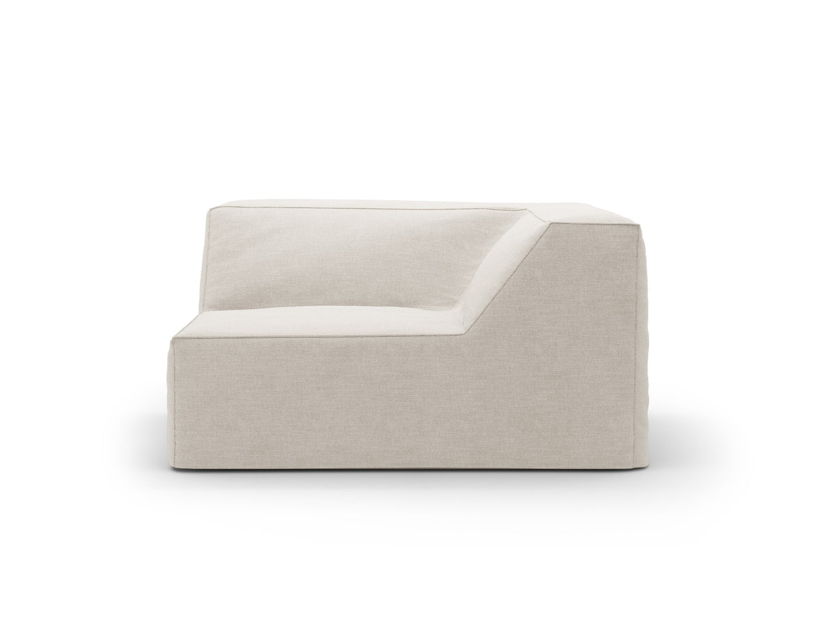 Jodie Corner Modul 1 Sitzer mit abnehmbaren Bezug in Natural-LINS präsentiert im Onlineshop von KAQTU Design AG. Modulares Sofa ist von Micadoni