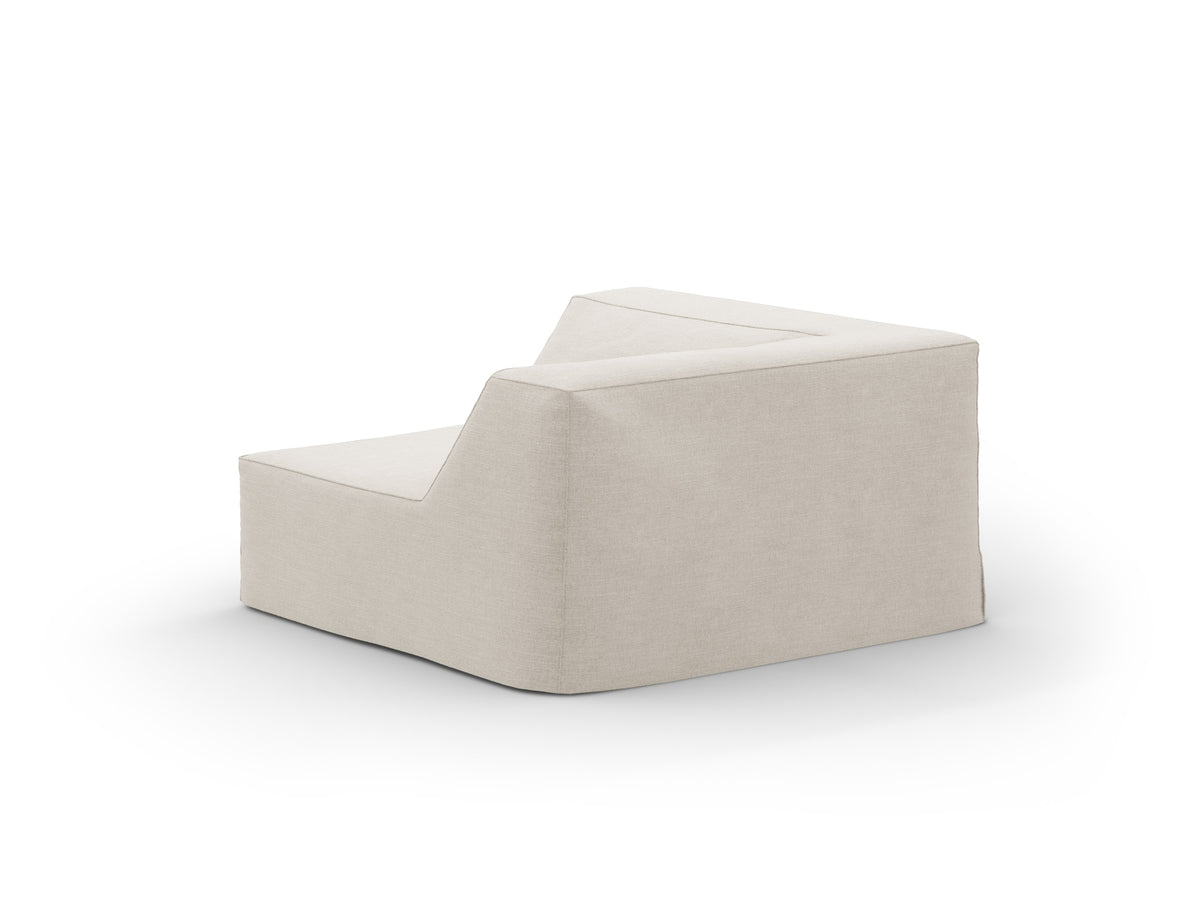 Jodie Corner Modul 1 Sitzer mit abnehmbaren Bezug in Natural-LINS präsentiert im Onlineshop von KAQTU Design AG. Modulares Sofa ist von Micadoni