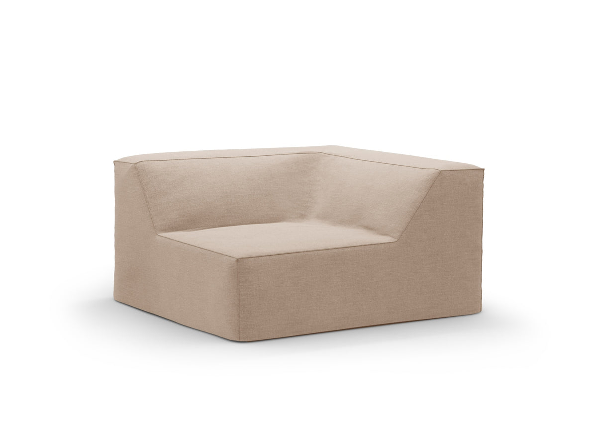 Jodie Corner Modul 1 Sitzer mit abnehmbaren Bezug in Sand-LINS präsentiert im Onlineshop von KAQTU Design AG. Modulares Sofa ist von Micadoni