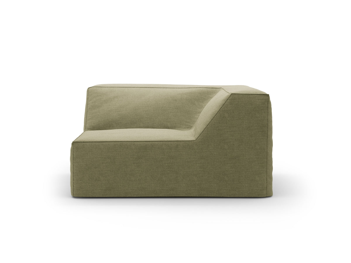 Jodie Corner Modul 1 Sitzer mit abnehmbaren Bezug in Light Green-LINS präsentiert im Onlineshop von KAQTU Design AG. Modulares Sofa ist von Micadoni