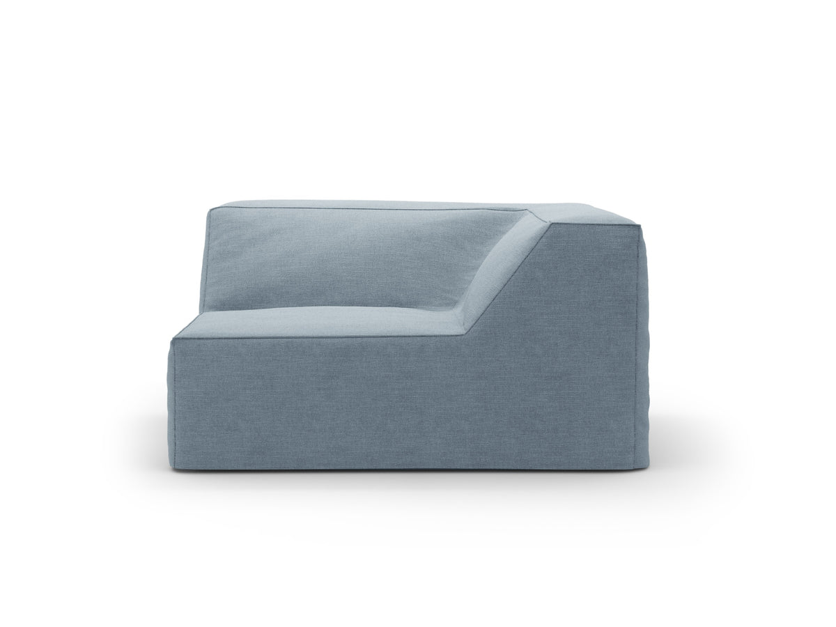 Jodie Corner Modul 1 Sitzer mit abnehmbaren Bezug in Muted Blue-LINS präsentiert im Onlineshop von KAQTU Design AG. Modulares Sofa ist von Micadoni
