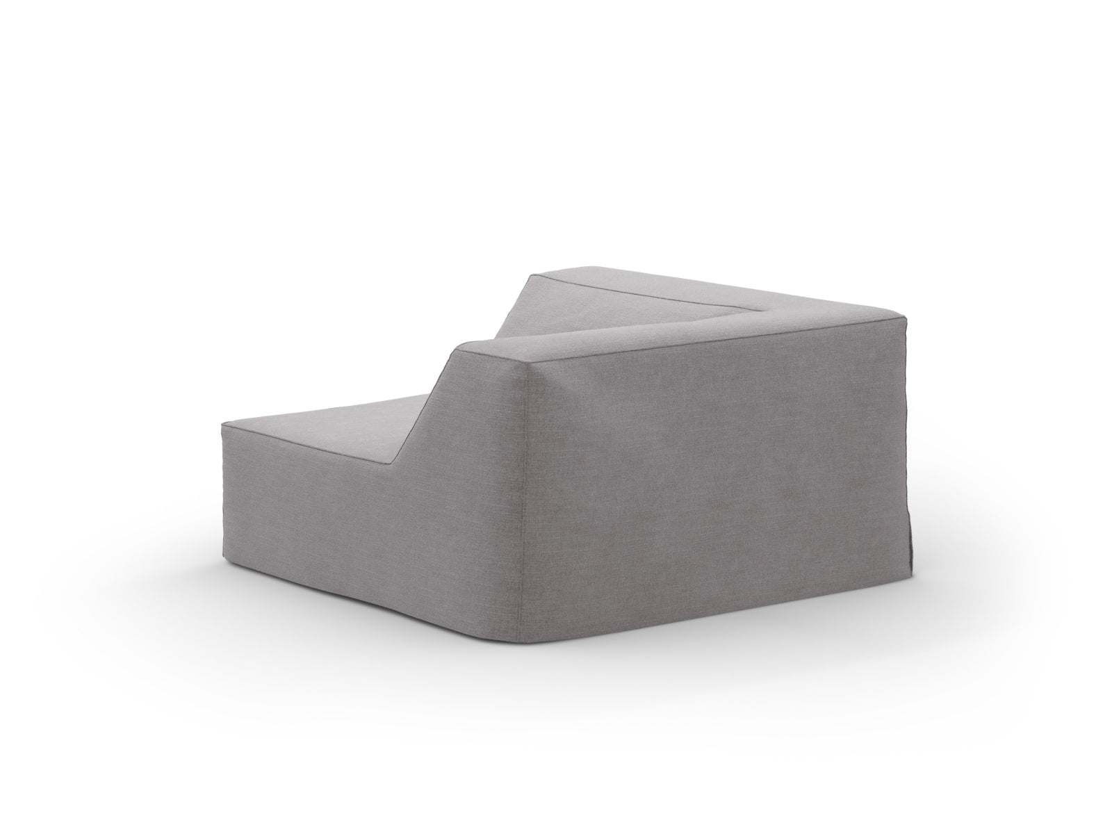 Jodie Corner Modul 1 Sitzer mit abnehmbaren Bezug in Warm grey-LINS präsentiert im Onlineshop von KAQTU Design AG. Modulares Sofa ist von Micadoni