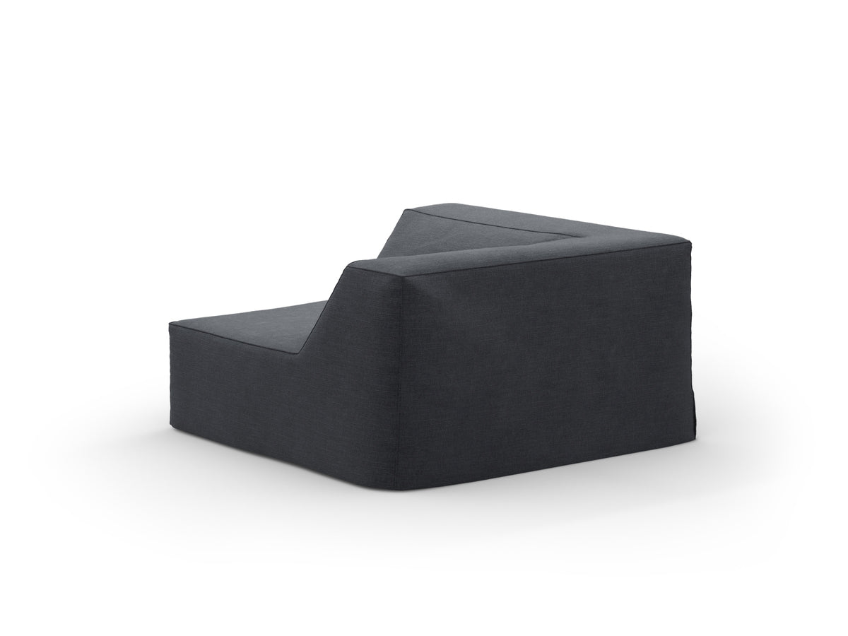 Jodie Corner Modul 1 Sitzer mit abnehmbaren Bezug in Grey und Blue-LINS präsentiert im Onlineshop von KAQTU Design AG. Modulares Sofa ist von Micadoni