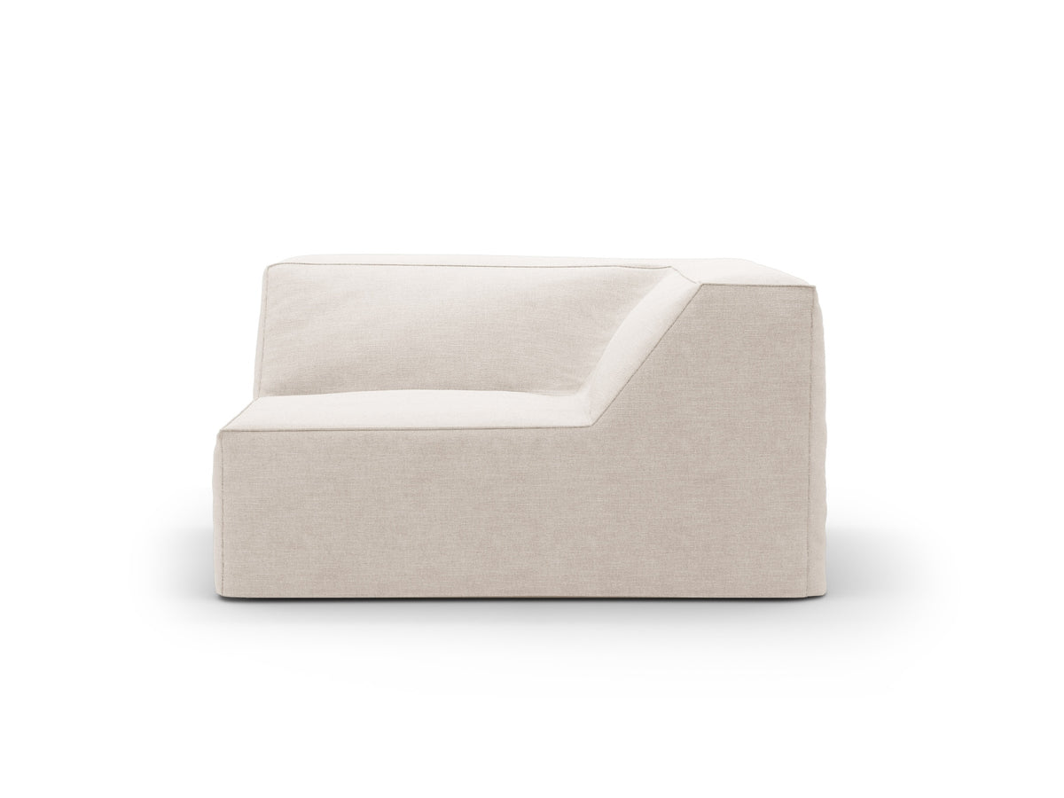 Jodie Corner Modul 1 Sitzer mit abnehmbaren Bezug in Beige-LINS präsentiert im Onlineshop von KAQTU Design AG. Modulares Sofa ist von Micadoni