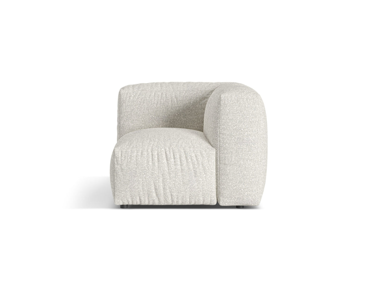 1-Sitzer Eckmodul Martina in Grey Beige Melange-Monet präsentiert im Onlineshop von KAQTU Design AG. Modulares Sofa ist von Micadoni