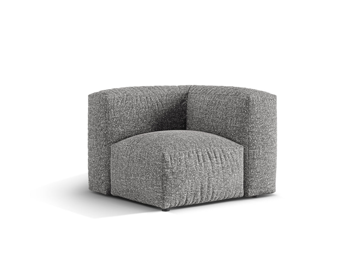 1-Sitzer Eckmodul Martina in Graphite-Monet präsentiert im Onlineshop von KAQTU Design AG. Modulares Sofa ist von Micadoni