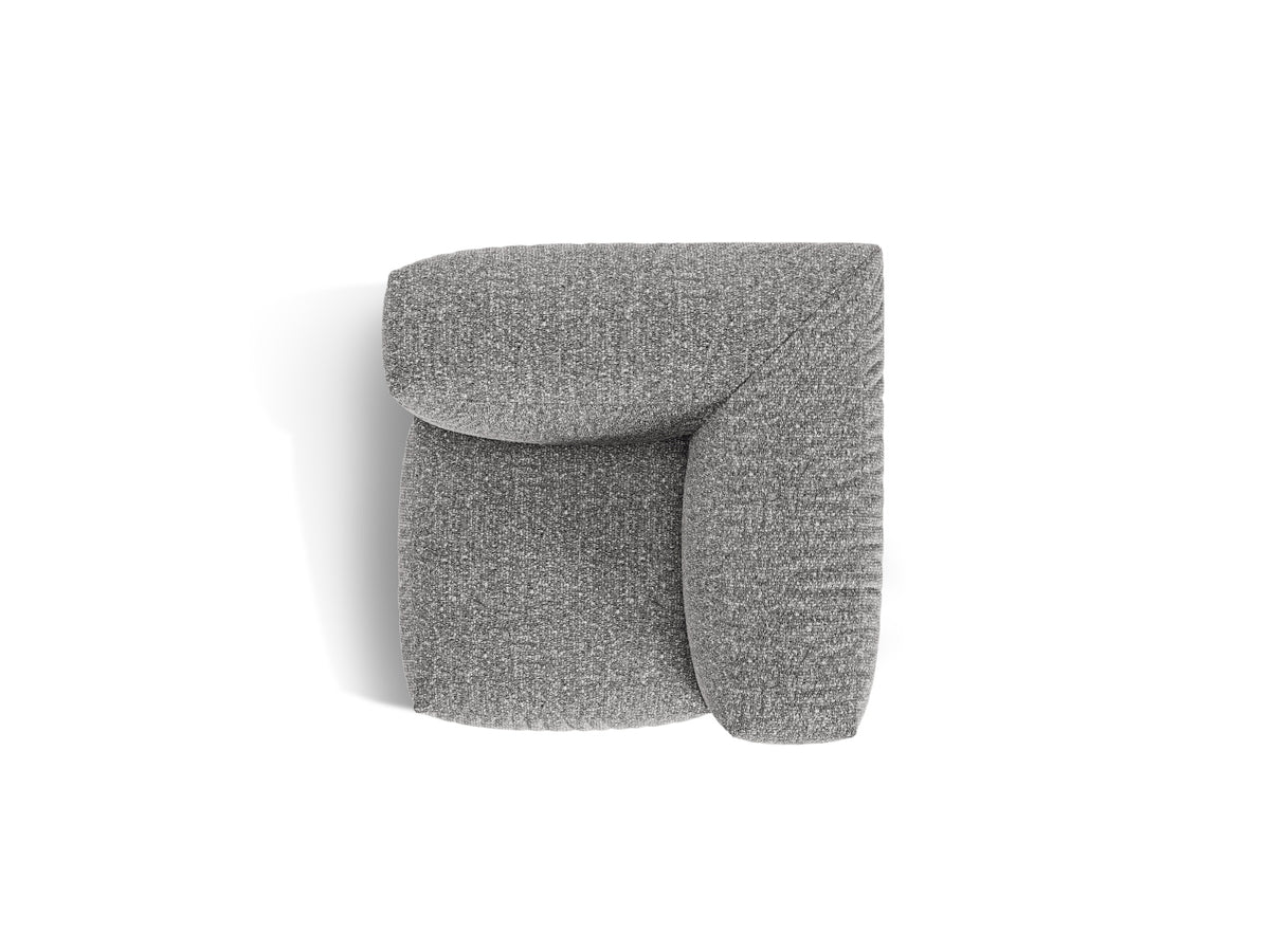 1-Sitzer Eckmodul Martina in Graphite-Monet präsentiert im Onlineshop von KAQTU Design AG. Modulares Sofa ist von Micadoni