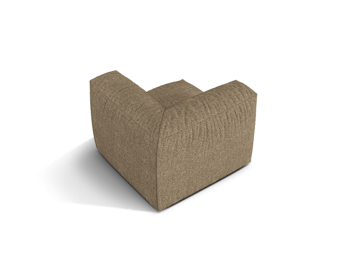 1-Sitzer Eckmodul Martina in Cappuccino-Monet präsentiert im Onlineshop von KAQTU Design AG. Modulares Sofa ist von Micadoni
