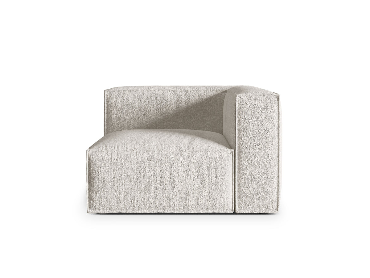 Nuria Corner Modul 1 Sitzer in Grey Beige Melange-Monet präsentiert im Onlineshop von KAQTU Design AG. Modulares Sofa ist von Micadoni