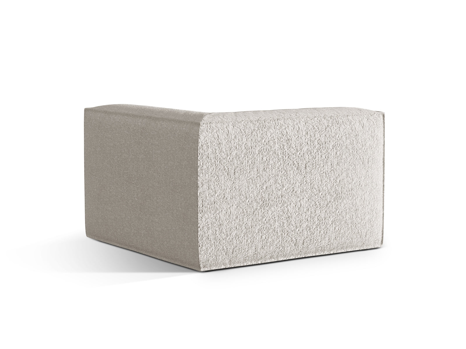 Nuria Corner Modul 1 Sitzer in Grey Beige Melange-Monet präsentiert im Onlineshop von KAQTU Design AG. Modulares Sofa ist von Micadoni