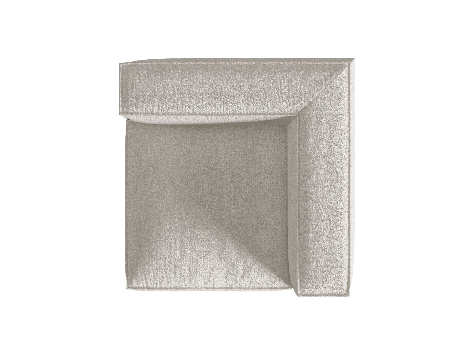 Nuria Corner Modul 1 Sitzer in Grey Beige Melange-Monet präsentiert im Onlineshop von KAQTU Design AG. Modulares Sofa ist von Micadoni