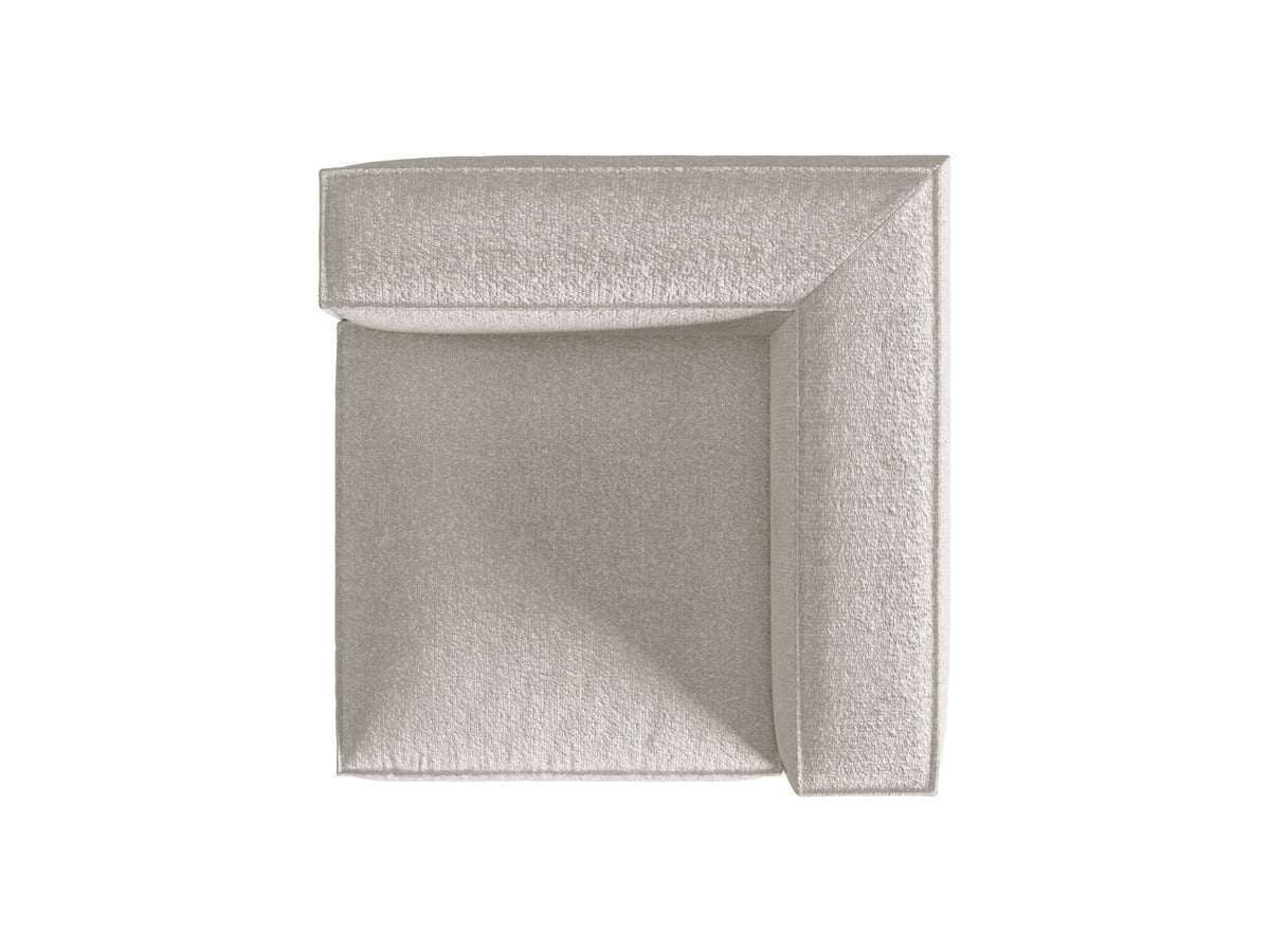 Nuria Corner Modul 1 Sitzer in Grey Beige Melange-Monet präsentiert im Onlineshop von KAQTU Design AG. Modulares Sofa ist von Micadoni