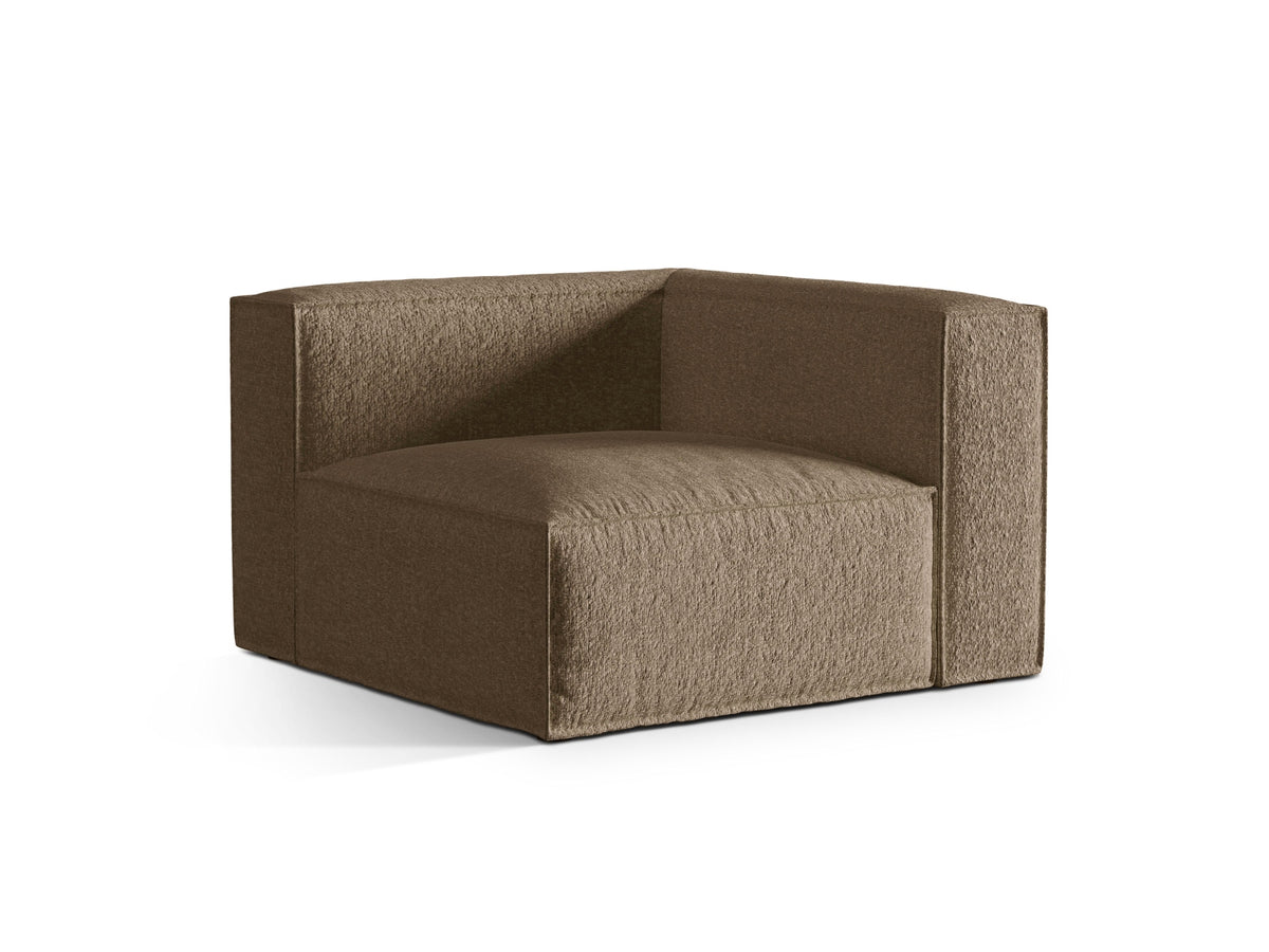 Nuria Corner Modul 1 Sitzer in Cappuccino-Monet präsentiert im Onlineshop von KAQTU Design AG. Modulares Sofa ist von Micadoni