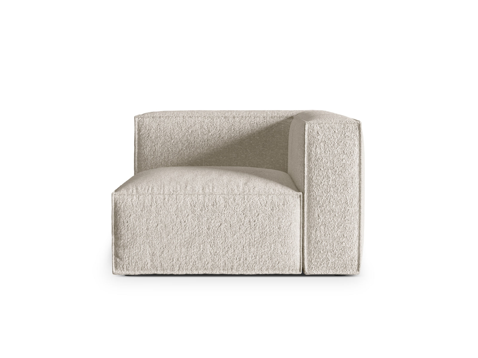 Nuria Corner Modul 1 Sitzer in Beige-Monet präsentiert im Onlineshop von KAQTU Design AG. Modulares Sofa ist von Micadoni