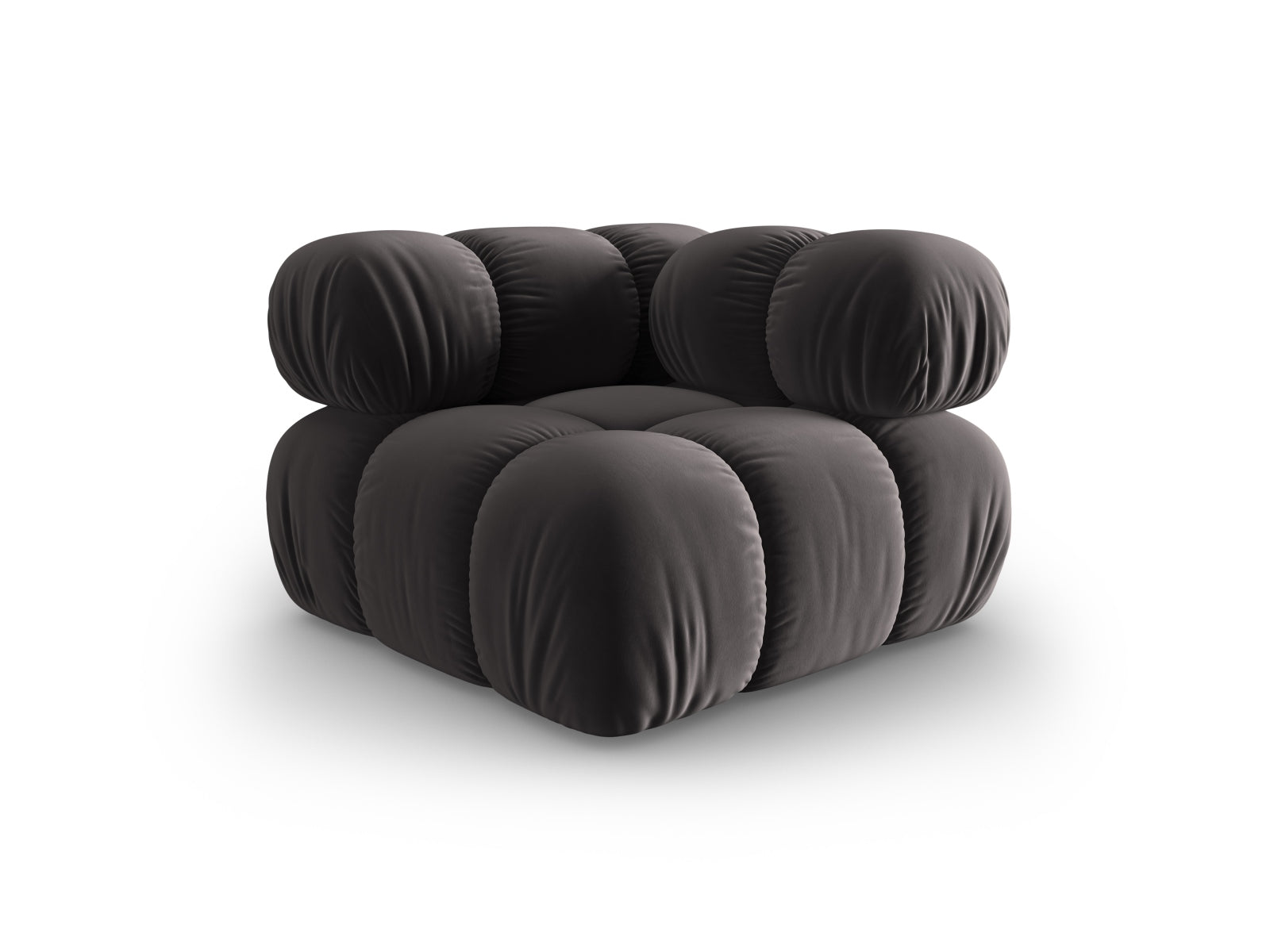 Bellis Velour Modul Corner 1 Sitzer in Steel-Riviera präsentiert im Onlineshop von KAQTU Design AG. Modulares Sofa ist von Micadoni