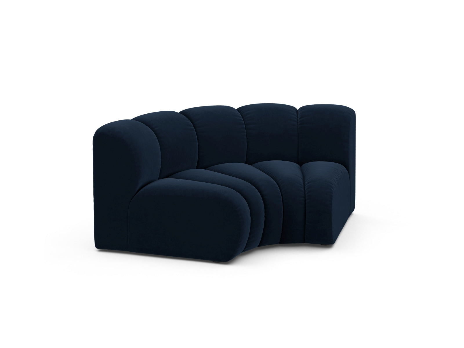Lupine Velour Modul Corner 1 Sitzer in Royal Blue-Salvador präsentiert im Onlineshop von KAQTU Design AG. Modulares Sofa ist von Micadoni