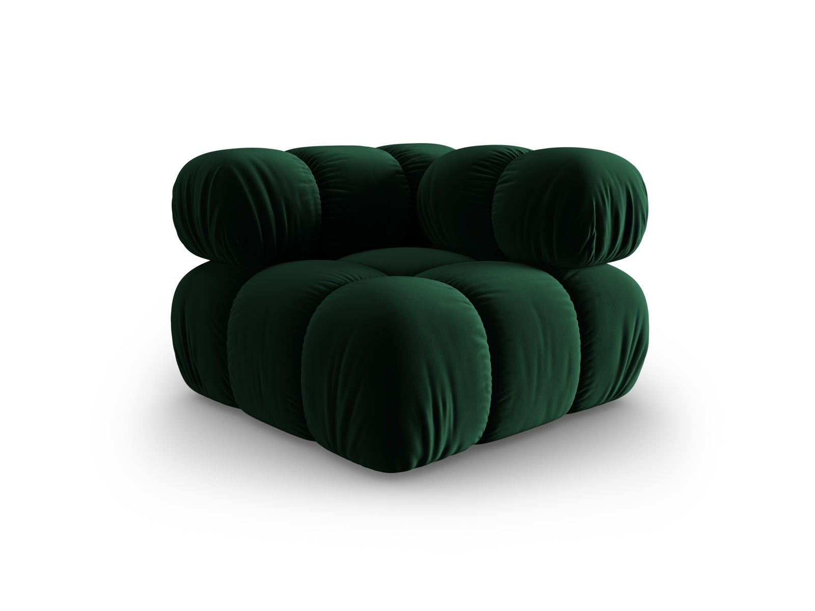Bellis Velour Modul Corner 1 Sitzer in Bottle Green-Bluvel präsentiert im Onlineshop von KAQTU Design AG. Modulares Sofa ist von Micadoni