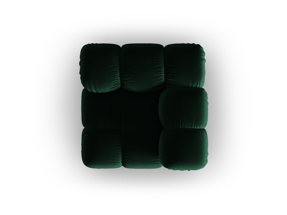 Bellis Velour Modul Corner 1 Sitzer in Bottle Green-Bluvel präsentiert im Onlineshop von KAQTU Design AG. Modulares Sofa ist von Micadoni