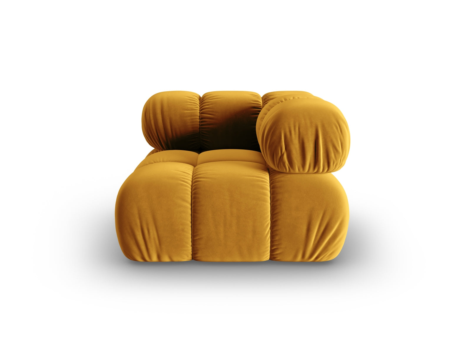 Bellis Velour Modul Corner 1 Sitzer in Yellow präsentiert im Onlineshop von KAQTU Design AG. Modulares Sofa ist von Micadoni