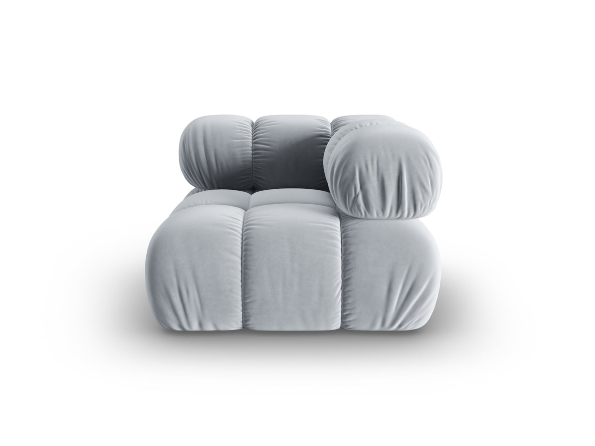 Bellis Velour Modul Corner 1 Sitzer in Light Blue-Bluvel präsentiert im Onlineshop von KAQTU Design AG. Modulares Sofa ist von Micadoni