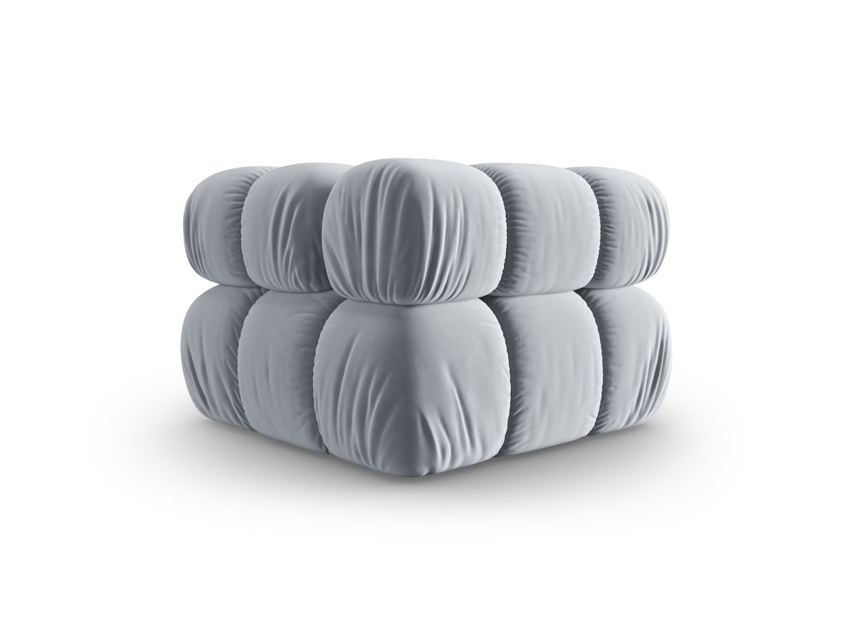 Bellis Velour Modul Corner 1 Sitzer in Light Blue-Bluvel präsentiert im Onlineshop von KAQTU Design AG. Modulares Sofa ist von Micadoni
