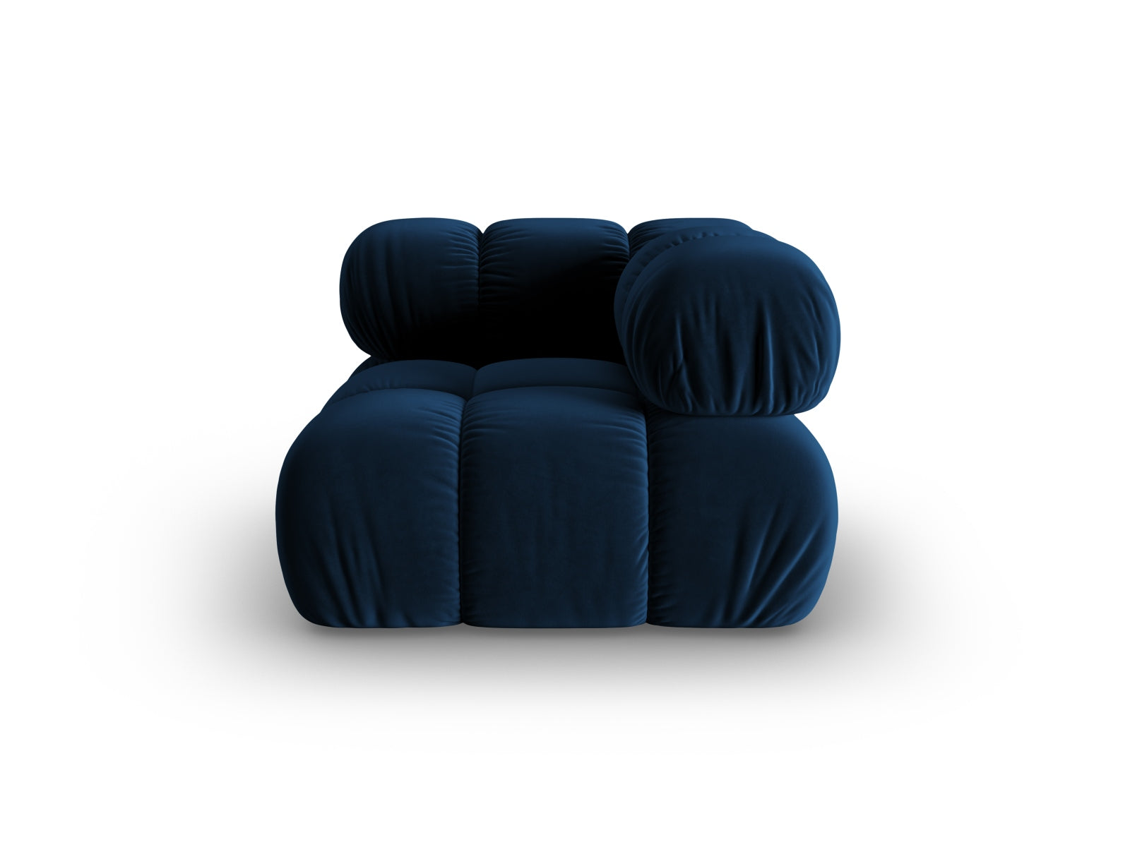 Bellis Velour Modul Corner 1 Sitzer in Royal Blue-Bluvel präsentiert im Onlineshop von KAQTU Design AG. Modulares Sofa ist von Micadoni