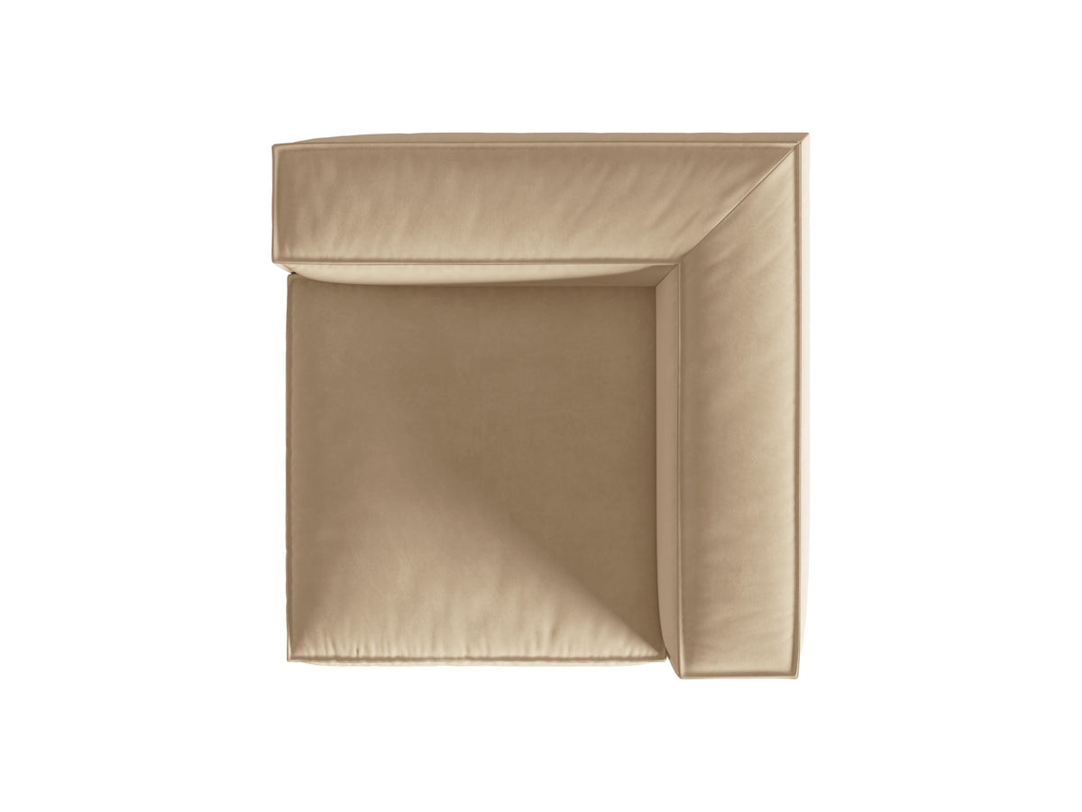 Nuria Velour Modul Corner 1 Sitzer in Nude-Paris präsentiert im Onlineshop von KAQTU Design AG. Modulares Sofa ist von Micadoni