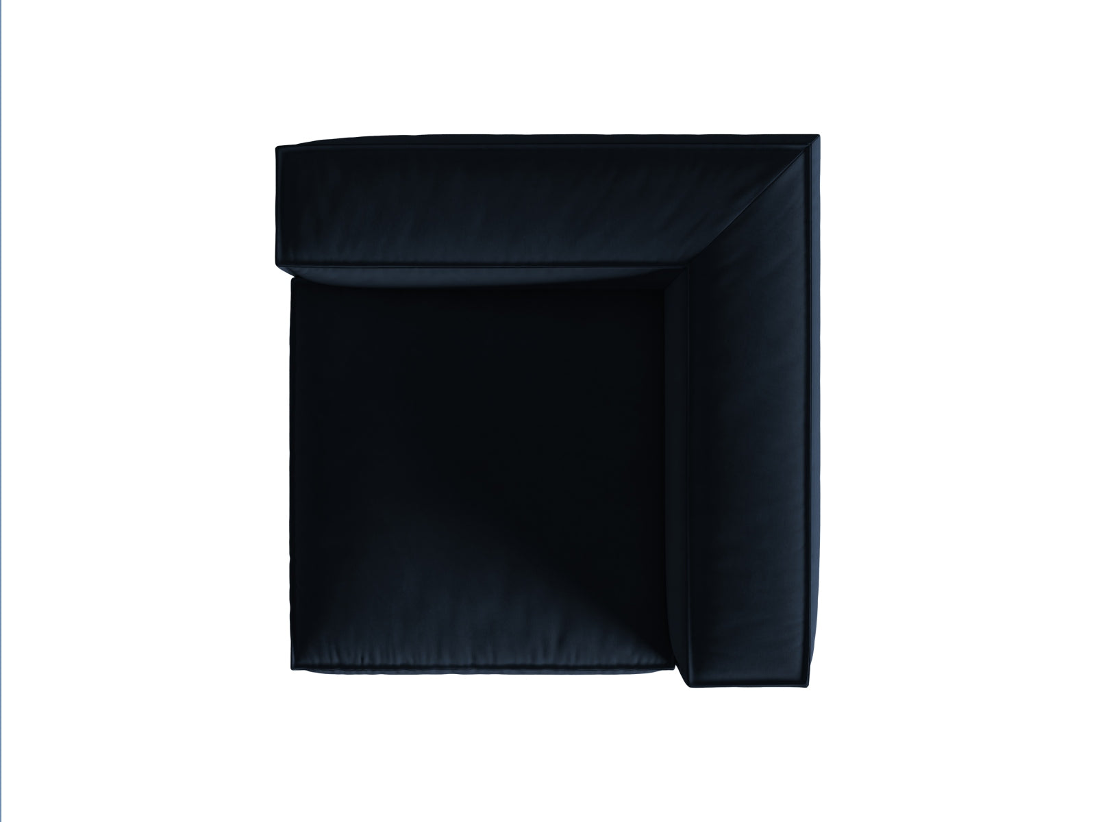Nuria Velour Modul Corner 1 Sitzer in Dark Blue-Paris präsentiert im Onlineshop von KAQTU Design AG. Modulares Sofa ist von Micadoni