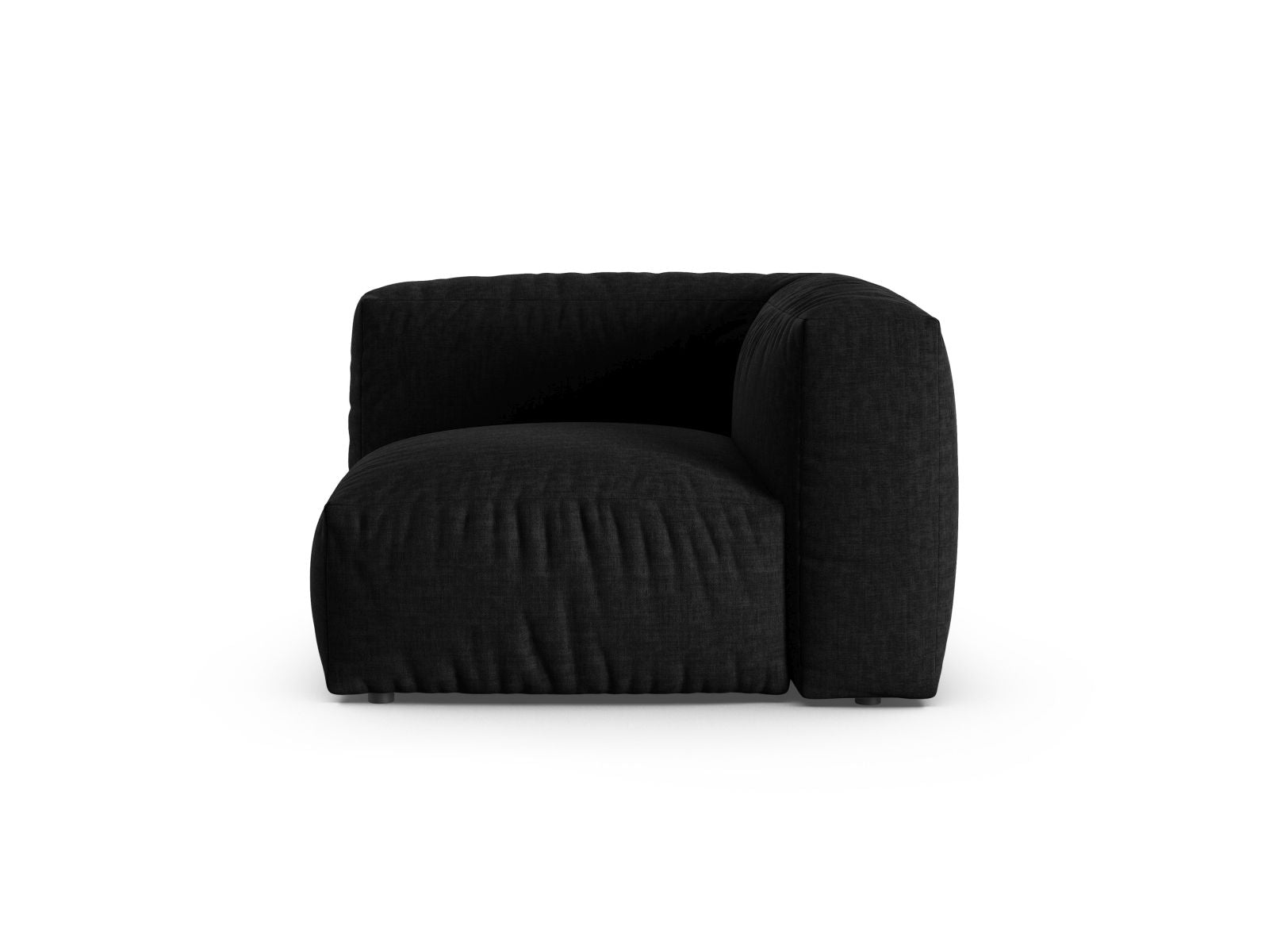 1-Sitzer Eckmodul XL Martina in Black-Boston präsentiert im Onlineshop von KAQTU Design AG. Modulares Sofa ist von Micadoni