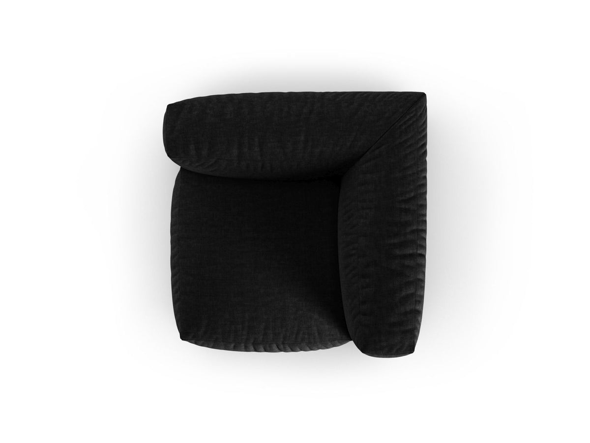 1-Sitzer Eckmodul XL Martina in Black-Boston präsentiert im Onlineshop von KAQTU Design AG. Modulares Sofa ist von Micadoni
