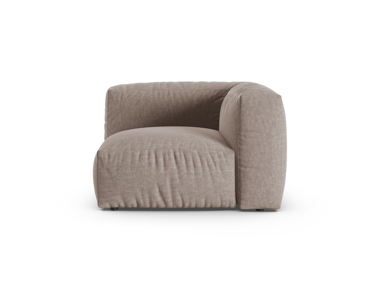 1-Sitzer Eckmodul XL Martina in Dark Beige-Boston präsentiert im Onlineshop von KAQTU Design AG. Modulares Sofa ist von Micadoni