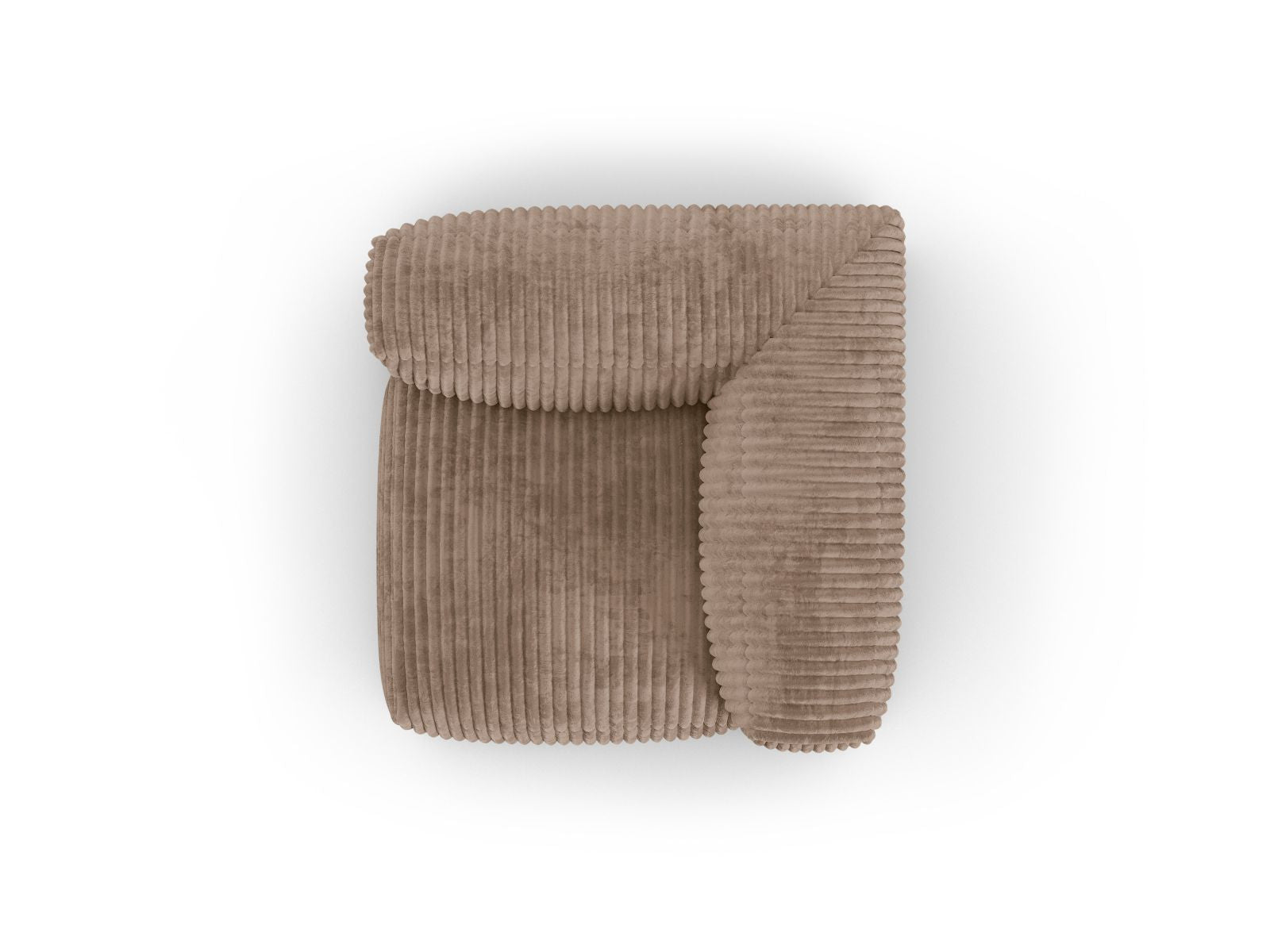 Stylisches 1-Sitzer Eckmodul XL Martina in Acorn-Tilia, perfekt für kreative Sofa-Kombinationen und modernes Wohndesign.