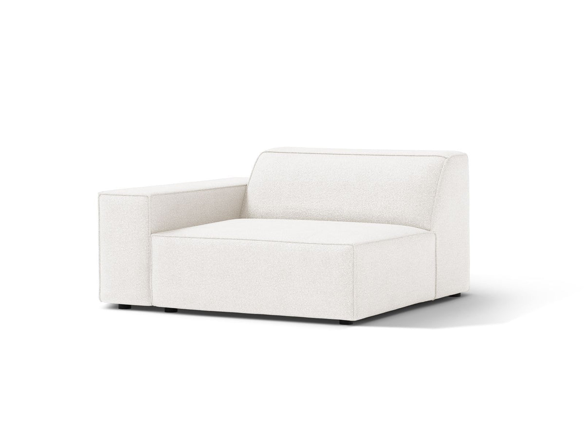 1-Sitzer Modul links Jodie in White-Baloo präsentiert im Onlineshop von KAQTU Design AG. Modulares Sofa ist von Micadoni