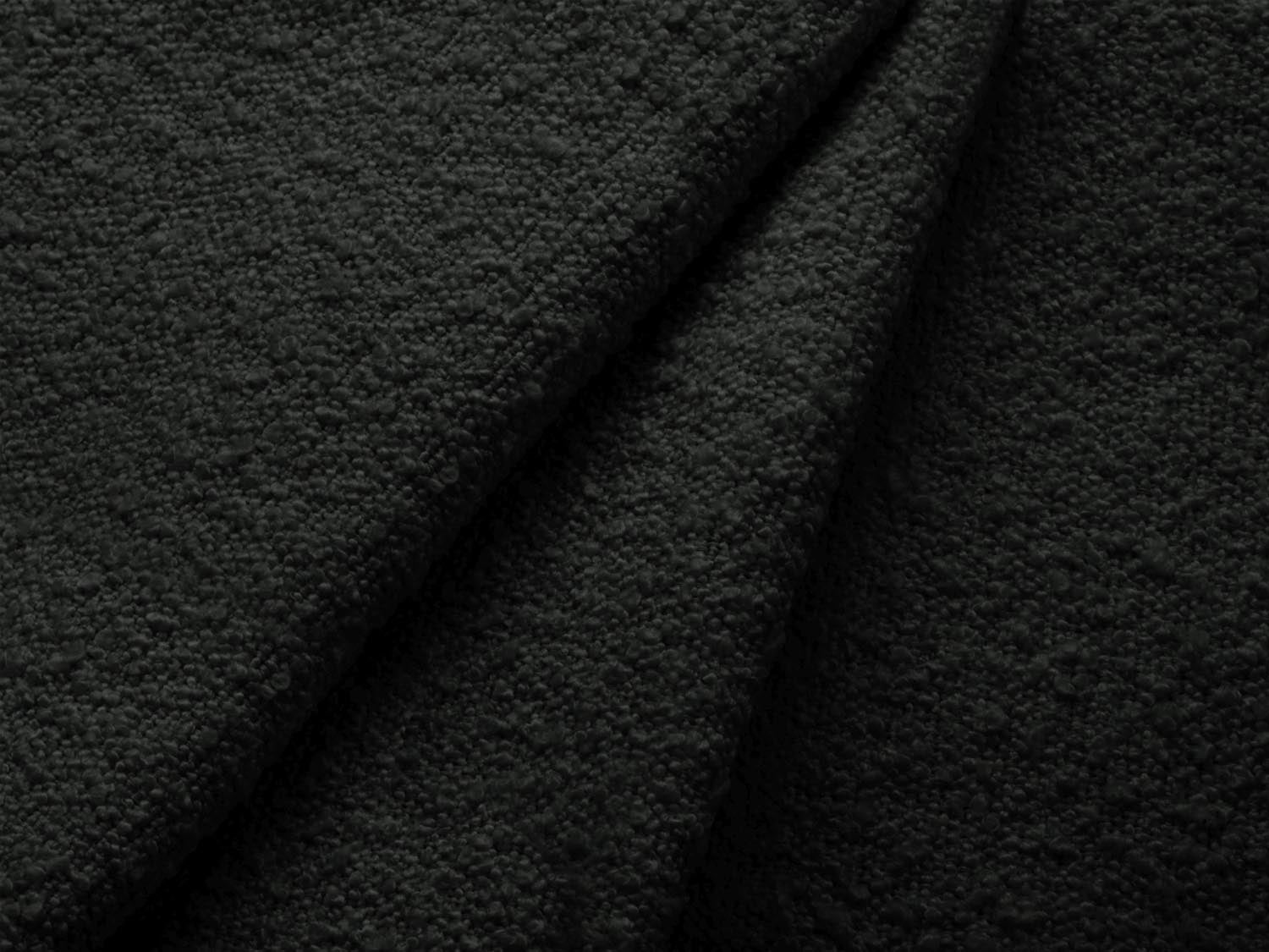 Miley Boucle Modul links 1 Sitzer in Black-Baloo präsentiert im Onlineshop von KAQTU Design AG. Modulares Sofa ist von Micadoni