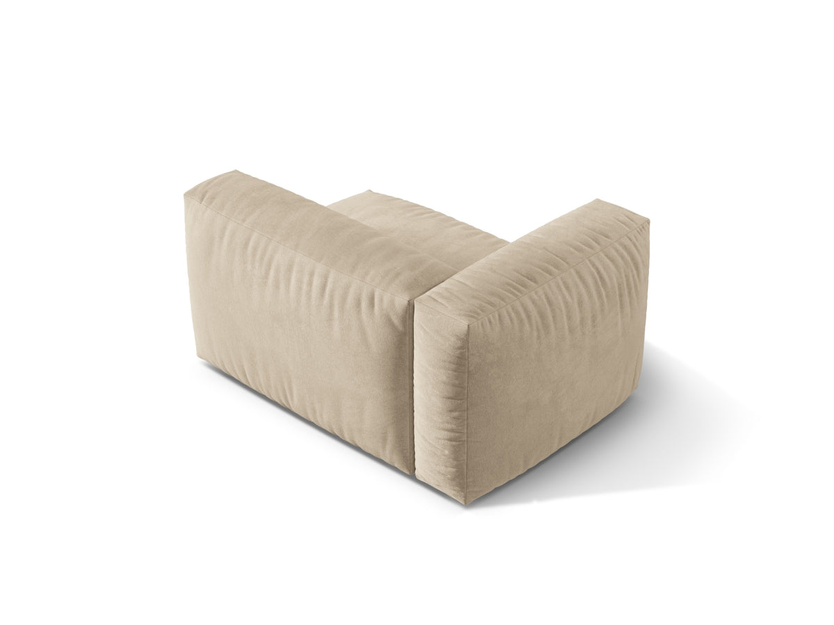 Martina Modul links 1 Sitzer in Light Beige-Vogue präsentiert im Onlineshop von KAQTU Design AG. Modulares Sofa ist von Micadoni