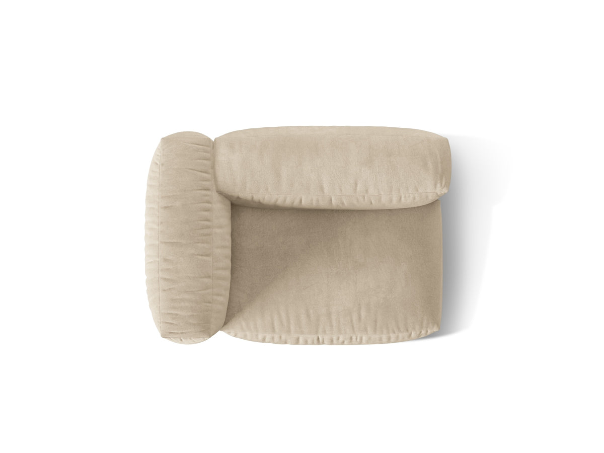 Martina Modul links 1 Sitzer in Light Beige-Vogue präsentiert im Onlineshop von KAQTU Design AG. Modulares Sofa ist von Micadoni