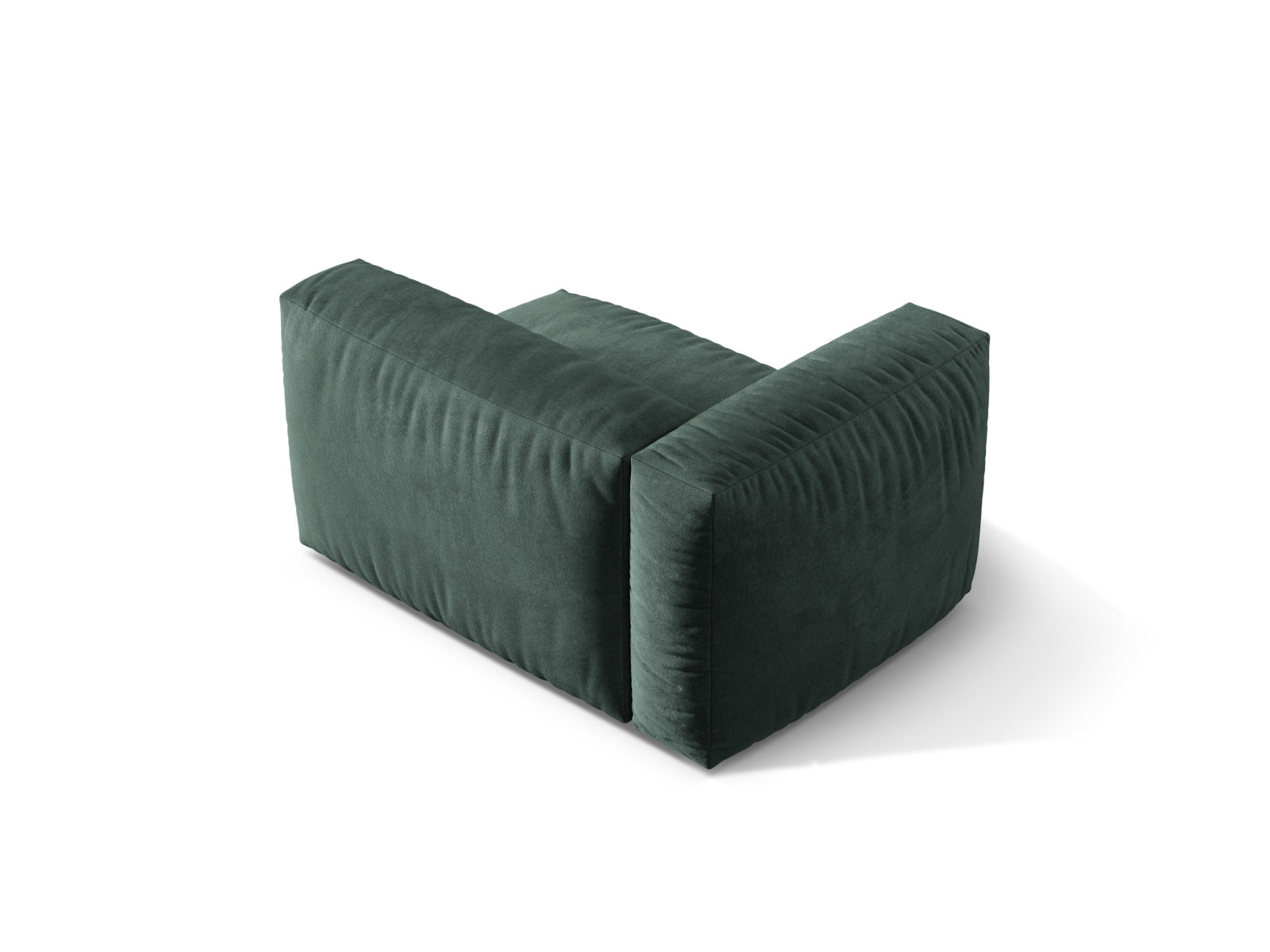 Stylischer linker 1-Sitzer Martina Modul in Petrol-Vogue, perfekt für moderne Wohnkonzepte und gemütliche Entspannungsecken.