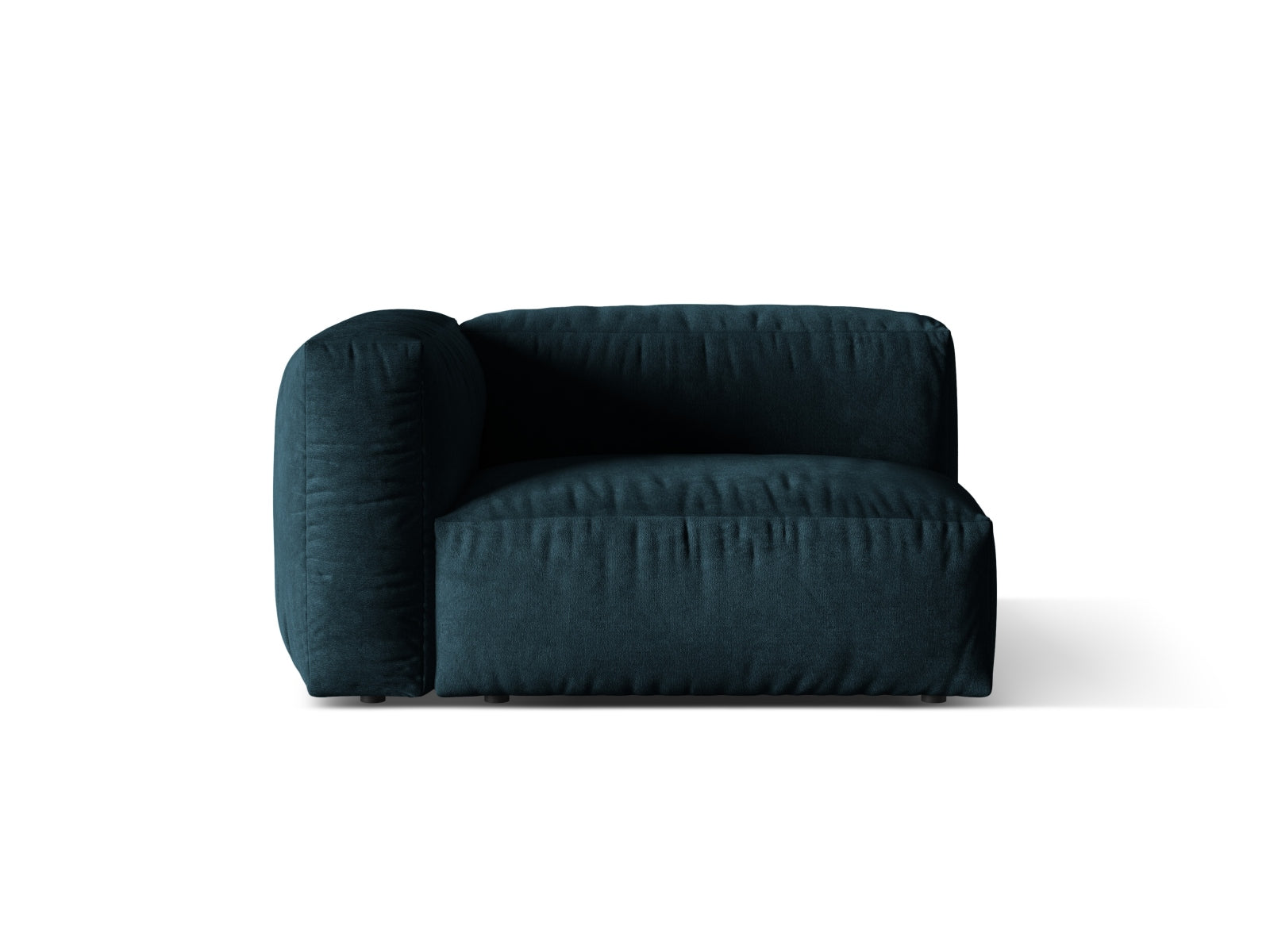 Martina Velour Modul links 1 Sitzer in Deep Petrol-Vogue präsentiert im Onlineshop von KAQTU Design AG. Modulares Sofa ist von Micadoni