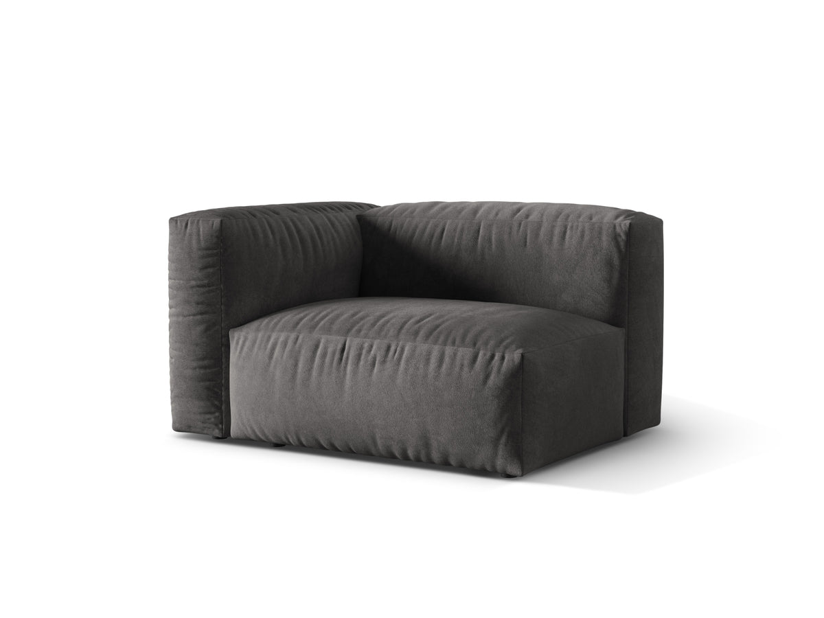 Martina Modul links 1 Sitzer in Grey-Vogue präsentiert im Onlineshop von KAQTU Design AG. Modulares Sofa ist von Micadoni