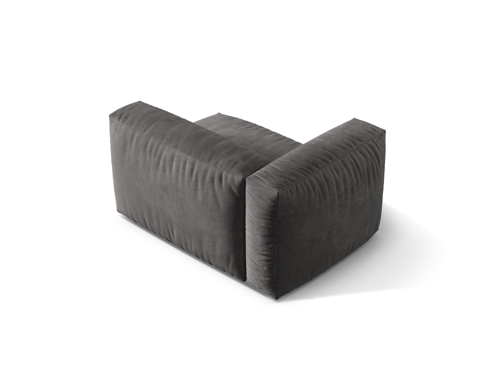 Stylischer linker 1-Sitzer Martina Modul in Grey-Vogue, perfekt für individuelle Wohnkonzepte und modernes Interieur von Micadoni.