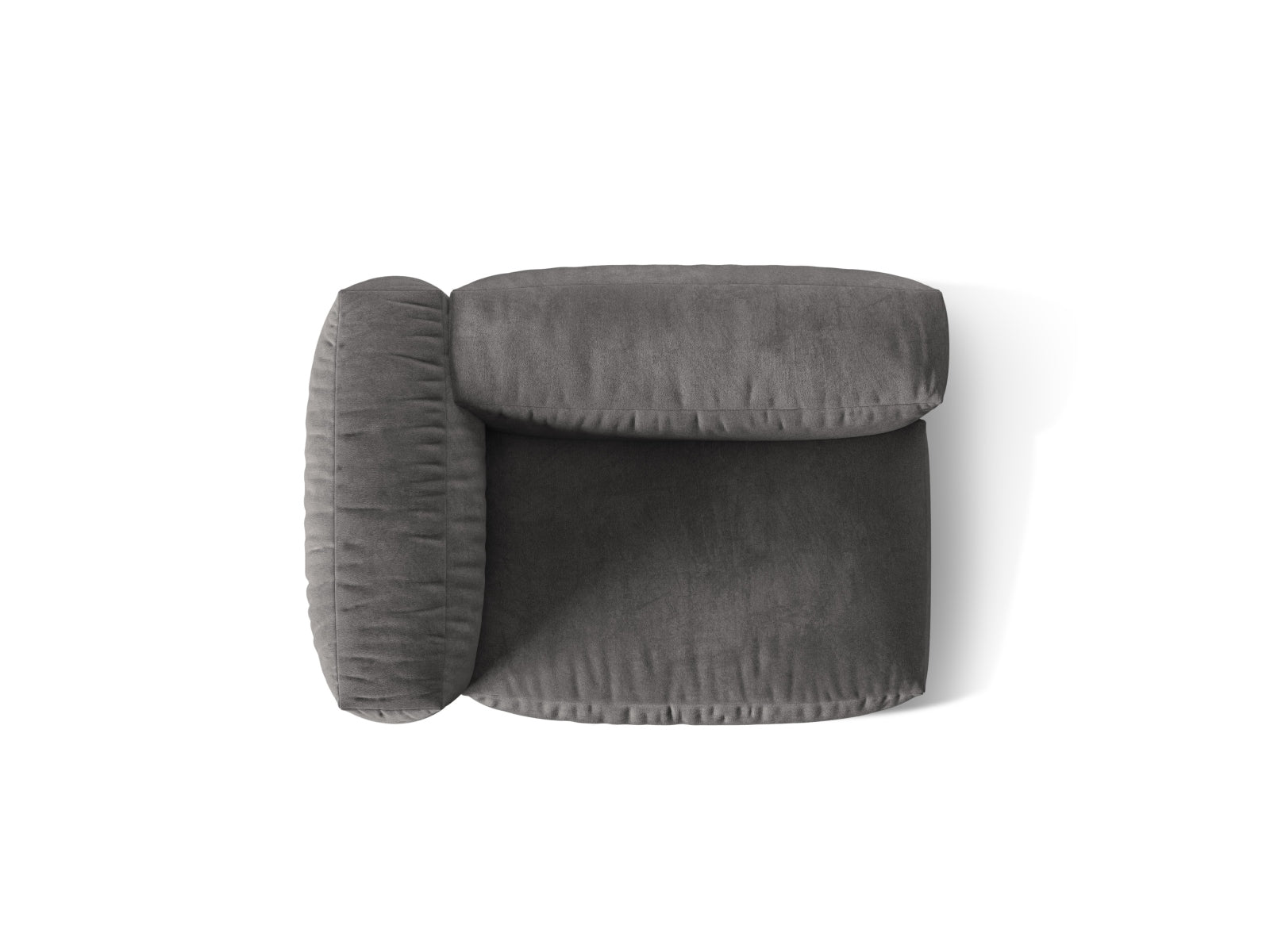 Eleganter linker 1-Sitzer des Martina Moduls in Grey-Vogue, ideal für kreative Raumgestaltungen und zeitgemäße Einrichtungslösungen von Micadoni.