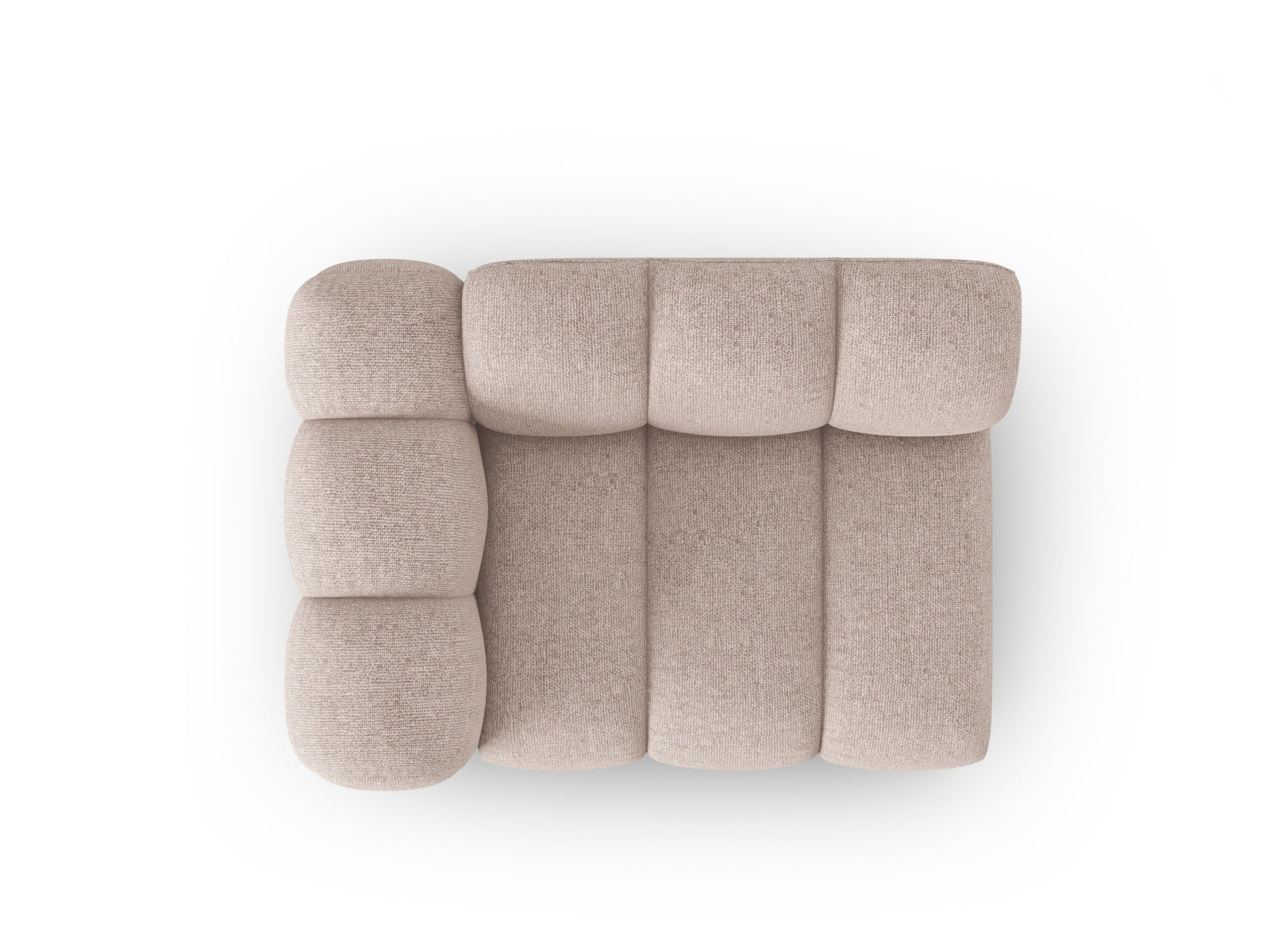 Lupine Modul links 1 Sitzer in Beige präsentiert im Onlineshop von KAQTU Design AG. Modulares Sofa ist von Micadoni
