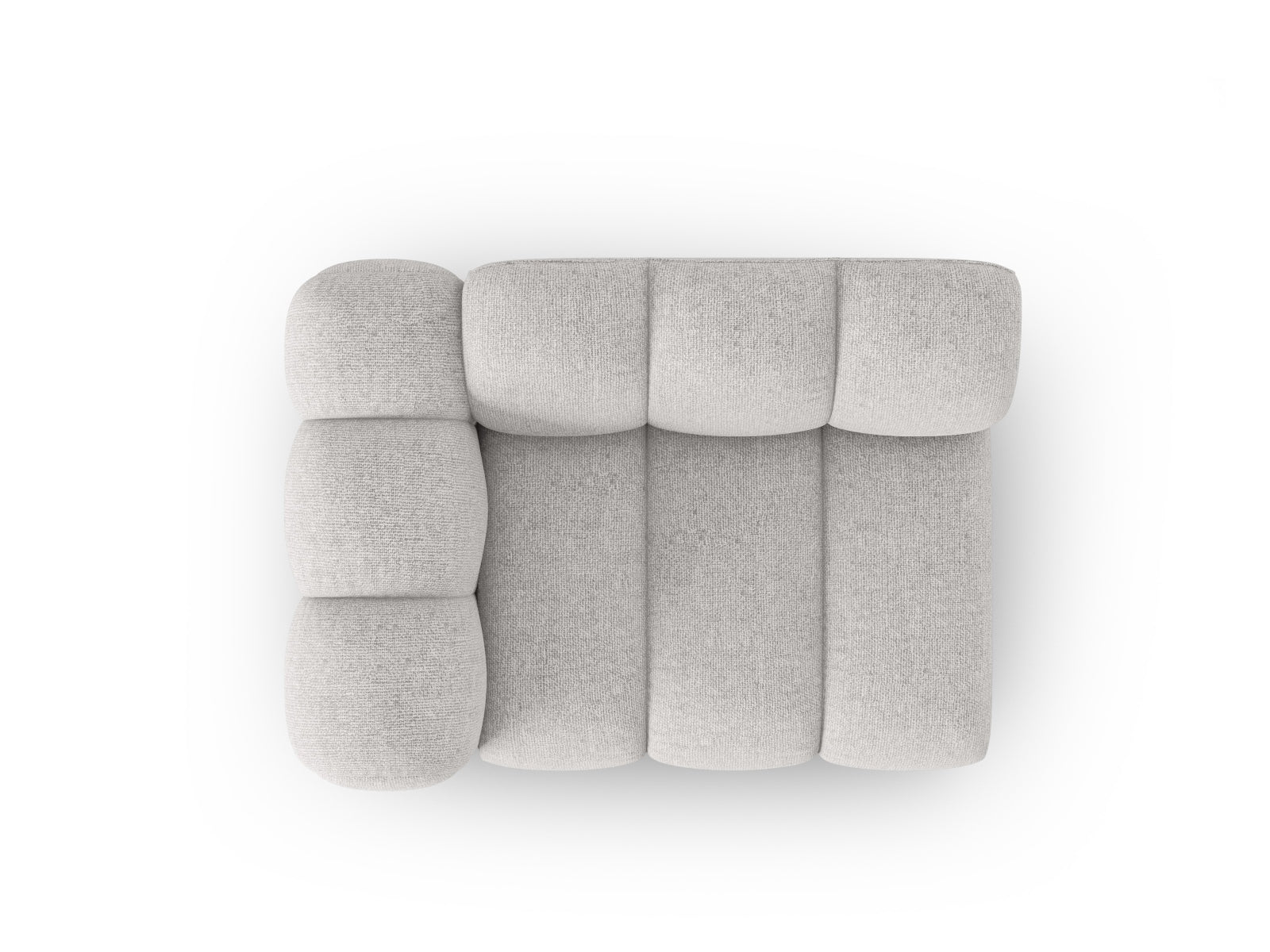 Lupine Modul links 1 Sitzer in Light Grey präsentiert im Onlineshop von KAQTU Design AG. Modulares Sofa ist von Micadoni