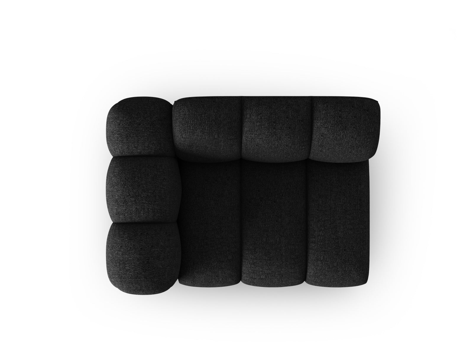 Lupine Modul links 1 Sitzer in Black präsentiert im Onlineshop von KAQTU Design AG. Modulares Sofa ist von Micadoni