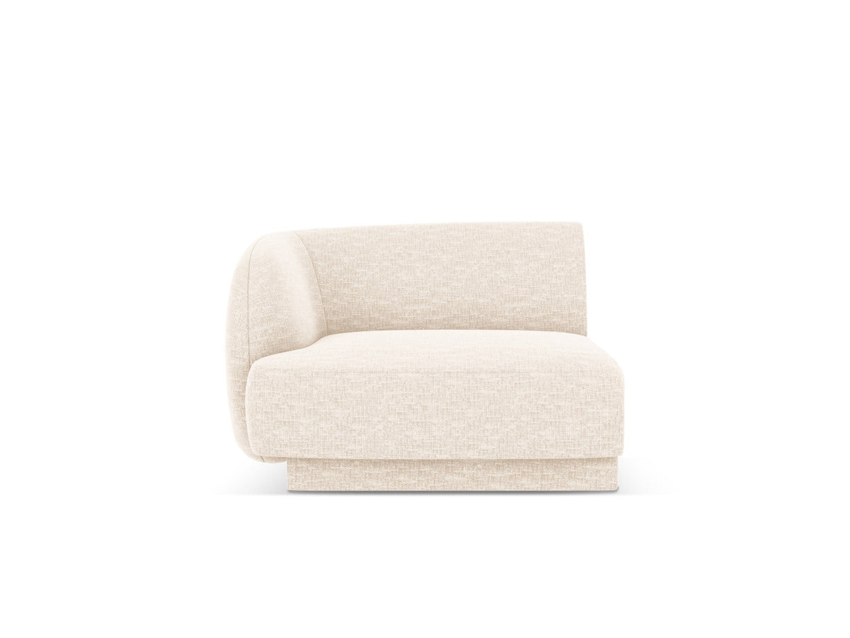 Miley Modul links 1 Sitzer in Light Beige-Haga präsentiert im Onlineshop von KAQTU Design AG. Modulares Sofa ist von Micadoni