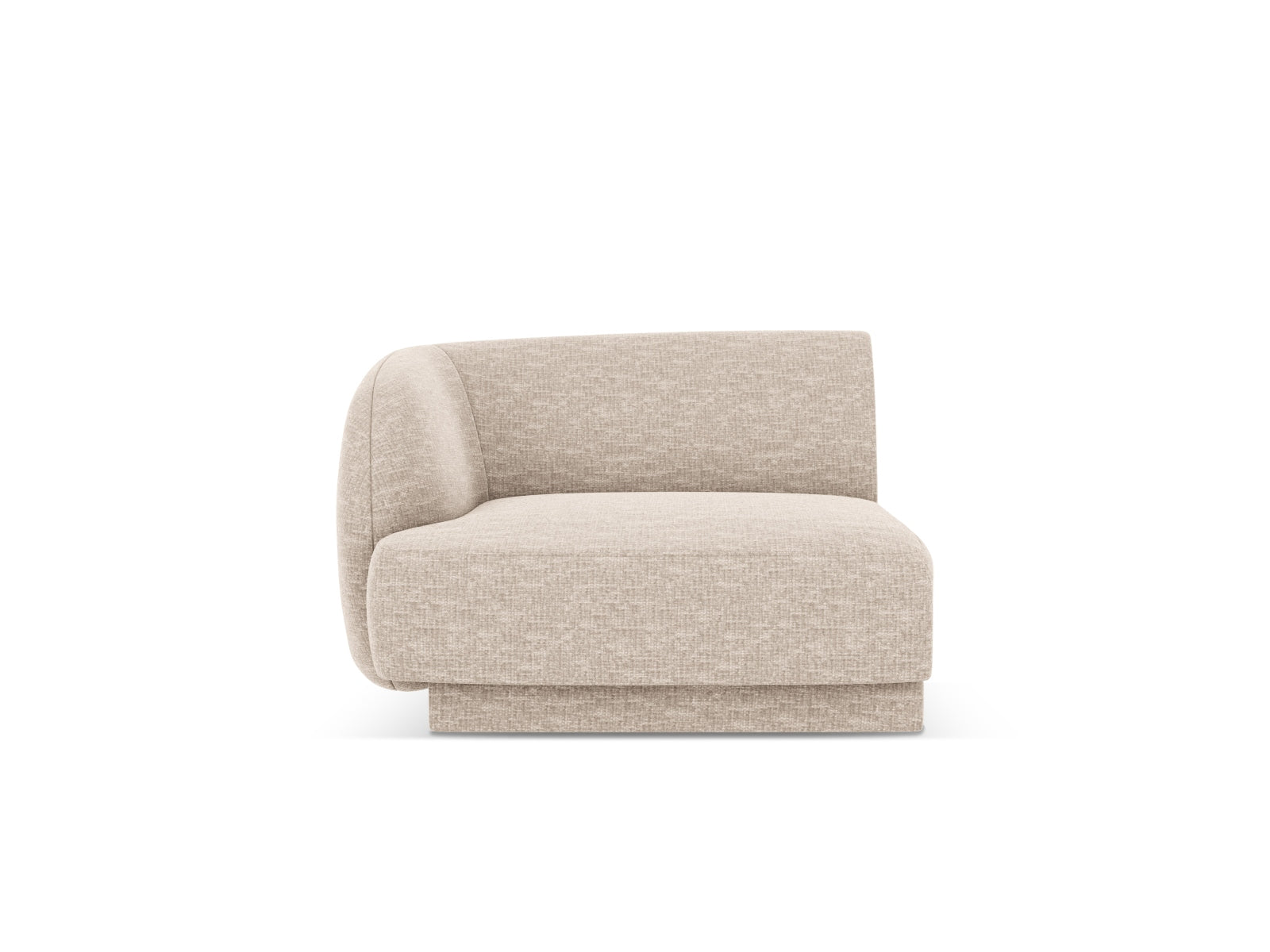 Miley Modul links 1 Sitzer in Beige-Haga präsentiert im Onlineshop von KAQTU Design AG. Modulares Sofa ist von Micadoni