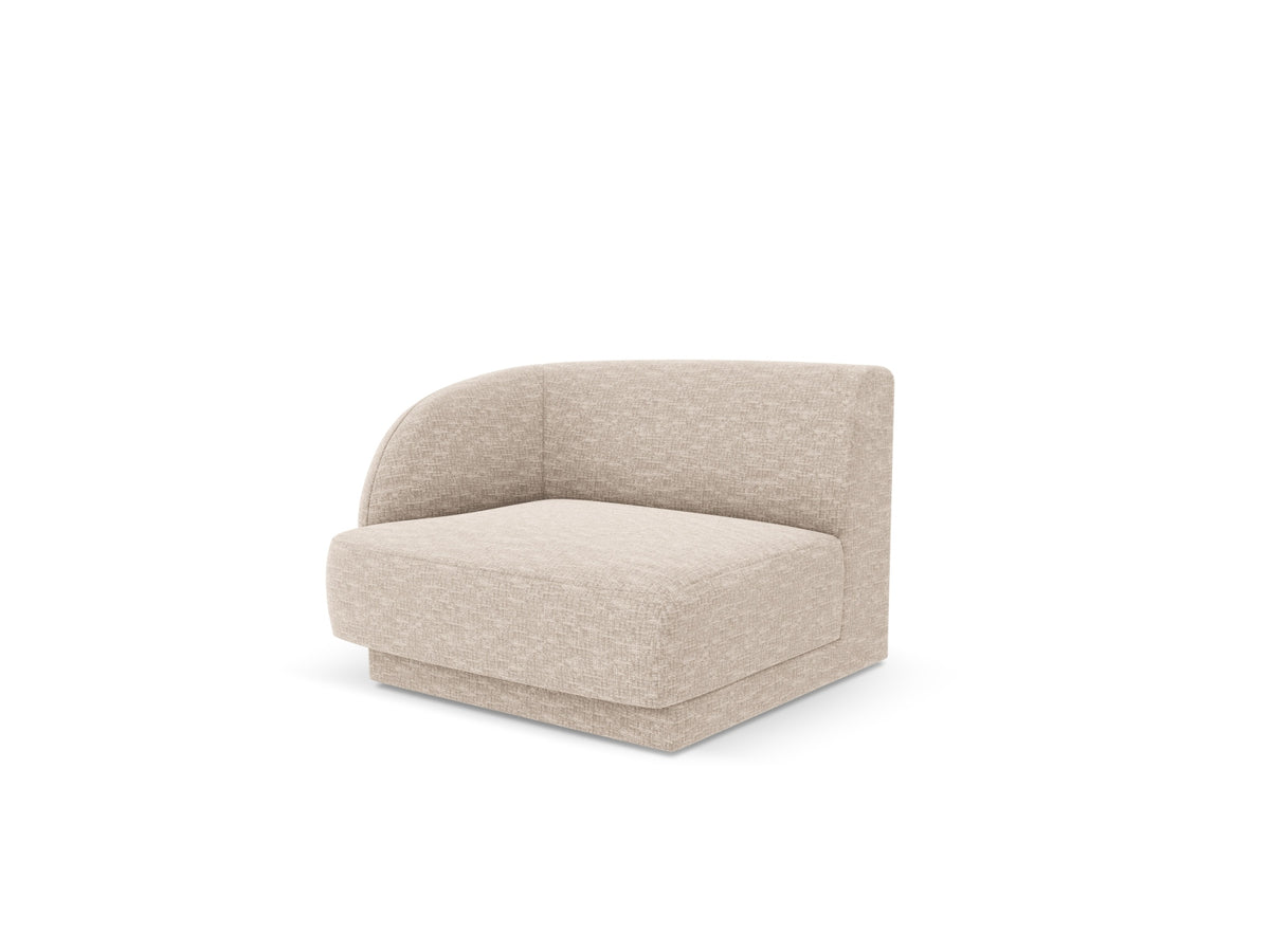 Miley Modul links 1 Sitzer in Beige-Haga präsentiert im Onlineshop von KAQTU Design AG. Modulares Sofa ist von Micadoni